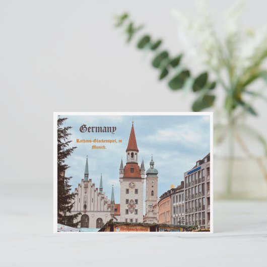 Deutsche Postkarte München, persönlich (Stehend Vorderseite)