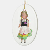 Deutsche Puppe Keramikornament (Links)