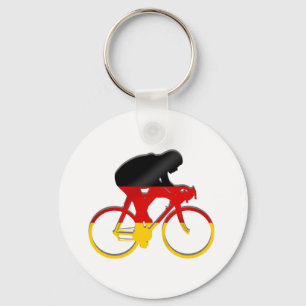 Deutsche radfahrenflagge des schlüsselanhänger