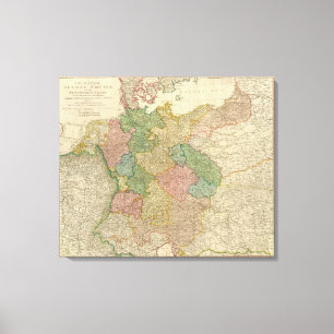 Deutsche Reich-Karte Leinwanddruck