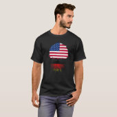 Deutsche Roots Flag T-Shirt (Vorne ganz)