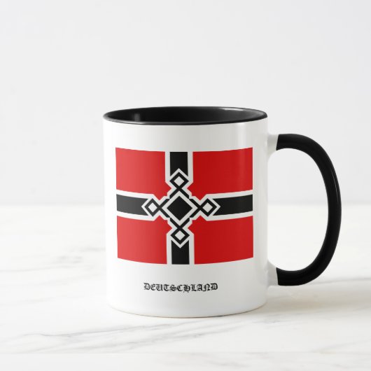 Deutsche Rune-Kreuz-Flaggen-Tasse Tasse (Rechts)
