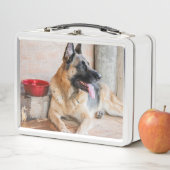 Deutsche Schafe im Wasserbecken Metall Brotdose (Beispiel)