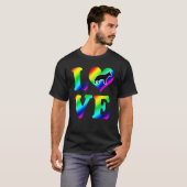 Deutsche Schäferart Pride Rainbow Liebe T-Shirt (Vorne ganz)