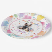 Deutsche Schäferdecke Pappteller (Schrägansicht)