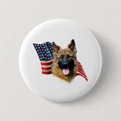 Deutsche Schäferflagge Button (Vorderseite)