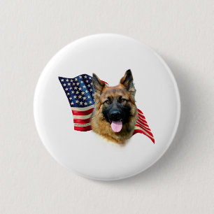Deutsche Schäferflagge Button