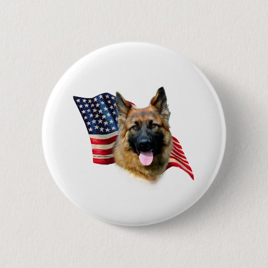Deutsche Schäferflagge Button (Vorderseite)