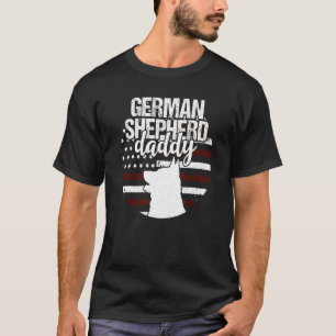 Deutsche Schäferhirte Amerikanische Flagge Hund Pa T-Shirt
