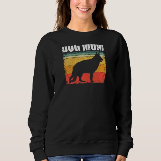 Deutsche Schäferhirte der Mama Hunde Sweatshirt (Vorderseite)