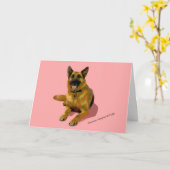 Deutsche Schäferhirte Geburtstagskarte Karte (Gelbe Blume)