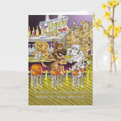 Deutsche Schäferhirte und Poodle Funny Jubiläumska Karte (Gelbe Blume)