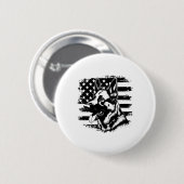 Deutsche Schäferhirte US-Flagge Sungles Patriotic Button (Vorne & Hinten)