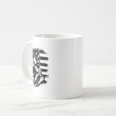 Deutsche Schäferhirte US-Flagge Sungles Patriotic Kaffeetasse (Vorderseite Links)
