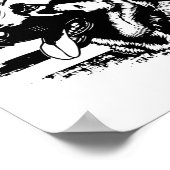 Deutsche Schäferhirte US-Flagge Sungles Patriotic Poster (Ecke)