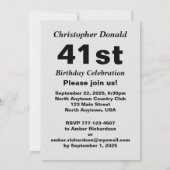 Deutsche Schäferhirte Vater Geburtstagspartei Einladung (Rückseite)