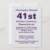 Deutsche Schäferhirte Vater Geburtstagspartei Einladung (Rückseite)