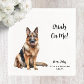 Deutsche Schäferhochzeit Serviette