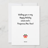 Deutsche Schäferhund Countdown Weihnachtsfest Adve Feiertagskarte (Rückseite)