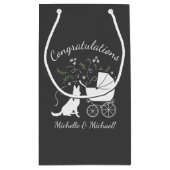 Deutsche Schäferhund Dog Baby Dusche Kleine Geschenktüte (Rückseite)