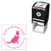 Deutsche Schäferhund Dog Baby Dusche Pink Girl Permastempel (Beispiel)