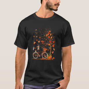 Deutsche Schäferhund Dog Pumpkin Bicycle Herbstla T-Shirt