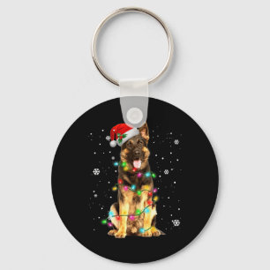 Deutsche Schäferhund Dog Tree Weihnachten Weihnach Schlüsselanhänger