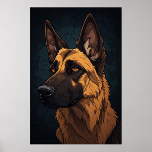 🐕 Deutsche Schäferhund-Geschenke für Haustierbesi Poster