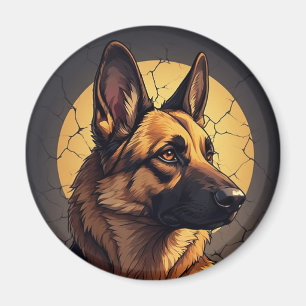🦴 Deutsche Schäferhund-Geschenke für Tierliebhabe Magnet