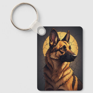 🦴 Deutsche Schäferhund-Geschenke für Tierliebhabe Schlüsselanhänger
