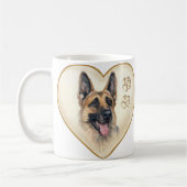 Deutsche Schäferhund Kaffee Tasse Cup (Links)
