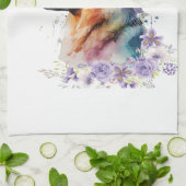 Deutsche Schäferhund Mama Floral Geschirrtuch (Gefaltet)