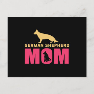 Deutsche Schäferhund-Mama Postkarte