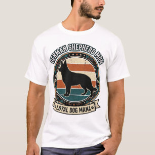Deutsche Schäferhund-Mama Vintage-Hundeliebhaber-T T-Shirt