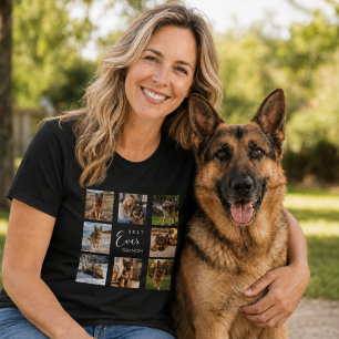 Deutsche Schäferhund-Mutter GSD-Mama Fotocollage s T-Shirt