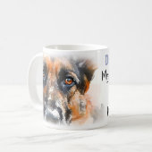 Deutsche Schäferhund-Mutter Kaffeetasse (Vorderseite Links)