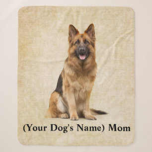 Deutsche Schäferhund-Mutter Liebe treuer Hund Sherpadecke
