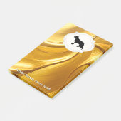 Deutsche Schäferhund-Notizen Post-it Klebezettel (angewinkelt)