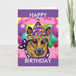 Deutsche Schäferhund-Partyhund Feiertagskarte