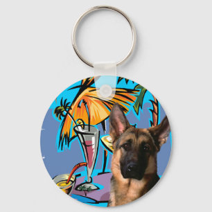 Deutsche Schäferhund PartyTime Schlüsselanhänger