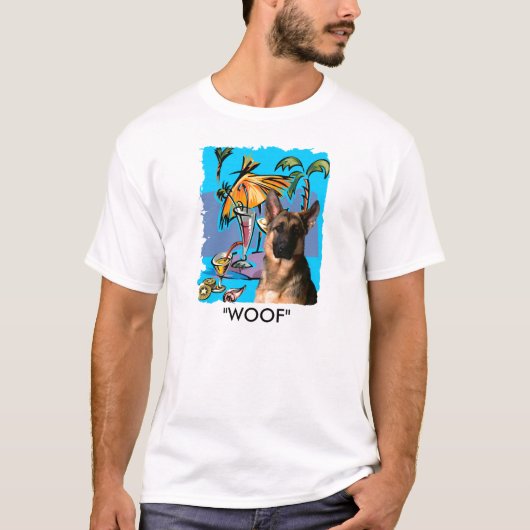 Deutsche Schäferhund PartyTime T-Shirt (Vorderseite)