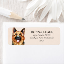 Deutsche Schäferhund Personalisierte Anschrift