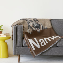 Deutsche Schäferhund pinkende Welpenhündin Decke