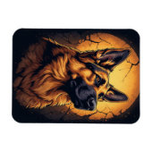 🐾 Deutsche Schäferhund-Porträt-Geschenke 🐾 Magnet (Horizontal)