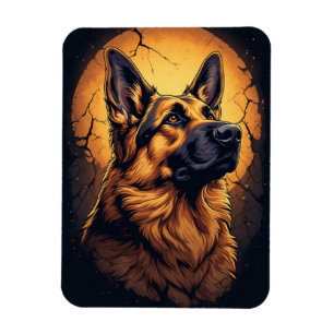 🐾 Deutsche Schäferhund-Porträt-Geschenke 🐾 Magnet