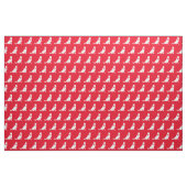 Deutsche Schäferhund Silhouette Rot Stoff (Fat Quarter (45,7 x 55,9 cm))