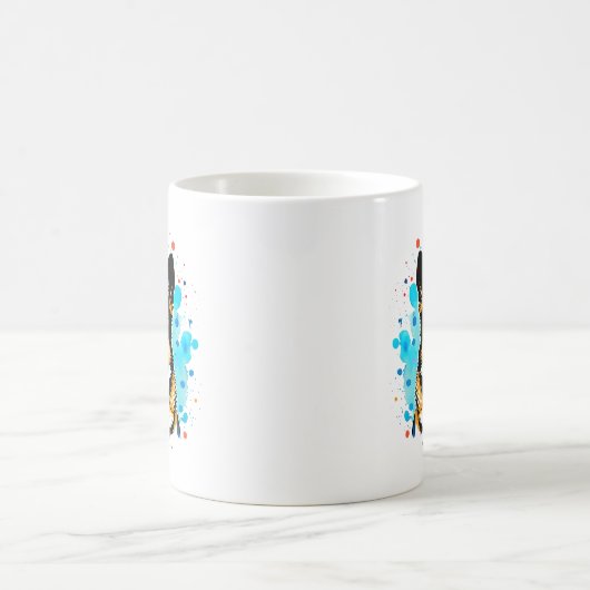 Deutsche Schäferhund Splash Tasse (Mittel)