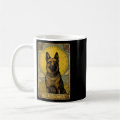 Deutsche Schäferhund-Tarot-Karte Kaffeetasse (Links)