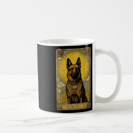 Deutsche Schäferhund-Tarot-Karte Kaffeetasse (Rechts)