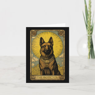 Deutsche Schäferhund-Tarot-Karte Karte
